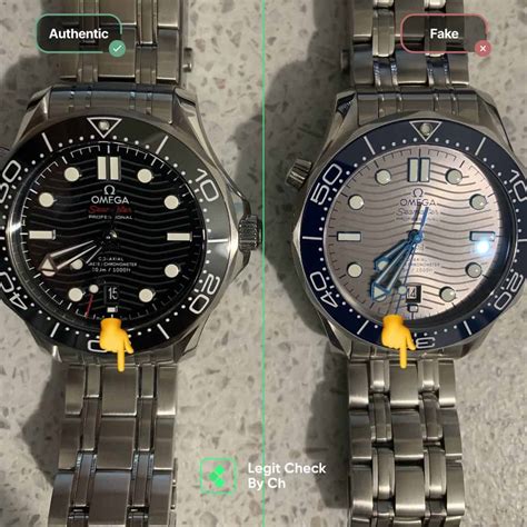 omega seamaster fake vs original|how to authenticate omega watch.